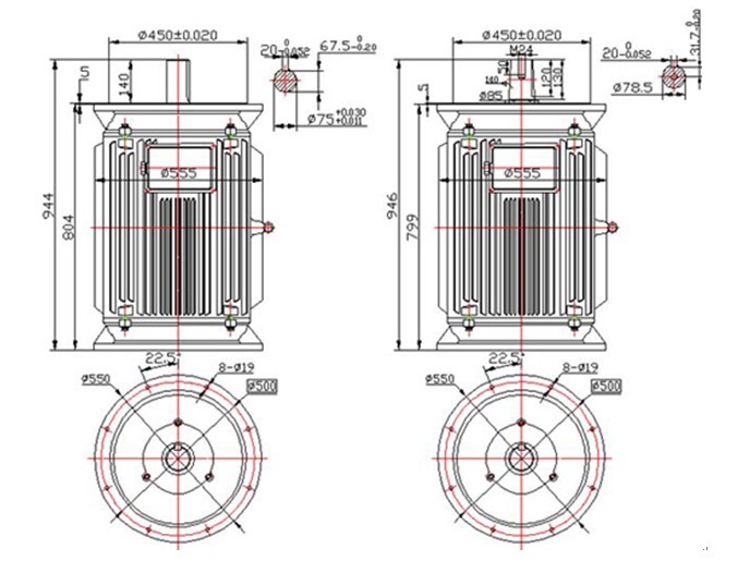20kw 100rpm vertical permanent magnet generator