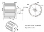 500W Horizontal Permanent Magnet Generator for wind turbine