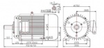2.5kw 140rpm low speed Vertical Permanent Magnet Generator