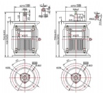 vertical permanent magnet generator 160 frame